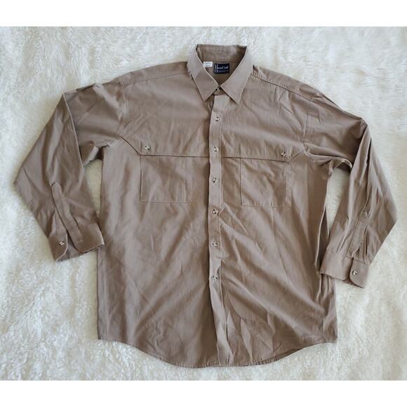 Vintage DEE CEE Blue Khaki Work Shirt Button Up 100% Cotton X-Large - Picture 1 of 5
